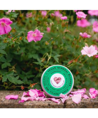 Buy Love the Planet Vegan Mineral Blusher Shade Pink - Eco-Friendly Refillable Tin | International Shipping Available - Buy Online on GoSupps.com