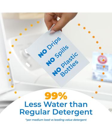 Arm & Hammer Power Sheets Laundry Detergent - Fragrance Free 50ct | Eco-Friendly Efficient Cleaning for 50 Loads - Shop Internationally - Buy Online on GoSupps.com