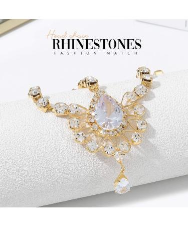 Crystal Boho Head Chain Hair Jewelry - Gold Headpiece for Women and Girls - Buy Online on GoSupps.com