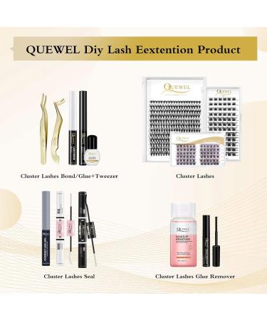 Buy QueWel Cluster Eyelashes Seal 5ml | Strong Hold DIY Eyelash Extensions | Personal Makeup Use | Overnight Seal for Long-Lasting Lashes - Buy Online on GoSupps.com