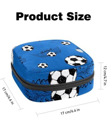 Flying Football Women's Binding Napkins Storage Bag - Portable Period Bag for Teens & Girls | Menstrual Cup Pocket & Breastfeeding Insert Holder - Buy Online on GoSupps.com