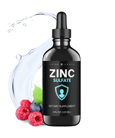 Zinc Mineral Supplement - Non GMO - Vegan - High Potency - Liquid Drops - Natural - Immune Support (4 Fl Oz)