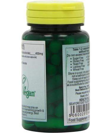 Health Plus L-Lysine HCL 500mg Amino Acid Supplement - 60 Capsules - Buy Online on GoSupps.com