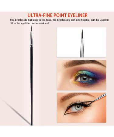 4 Pcs Eyelash Comb & Eyeliner Brush Set - Fine Angled Eyeliner Eyebrow Brush & Ultra Thin Liner Tool | International Shipping - Buy Online on GoSupps.com