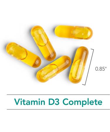 Nutricology Vitamin D3 Complete - 120 Fish Gelatin Capsules for Optimal Health - Buy Online on GoSupps.com