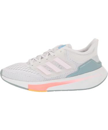 adidas Women's Eq21 Running Shoe - Size 7 - Dash Grey/Almost Pink/Acid Red - Buy Online on GoSupps.com