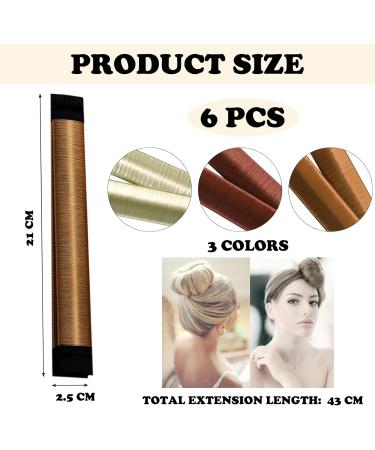 6 PCS Hair Bun Maker Women's Hair Bun Maker Magic Hair Bun Maker Hair Donut Bun Maker Bun Makers For Hair French Twist Fold Wrap Snap Band Design Twist Bun Shaper For Girls Women 3 Colors - Buy Online on GoSupps.com