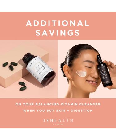 JSHealth Vitamins Digestion Support Bundle - Includes Detox + Debloat Liver Health Formula & Skin + Digestion Supplements - Buy Online on GoSupps.com