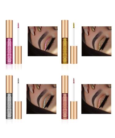 Ownest 10 Colors Liquid Glitter Eyeliner Set - Waterproof Metallic Shimmer Eyeshadow Kit - Buy Online on GoSupps.com