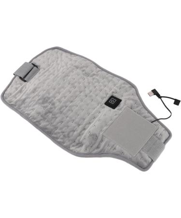 USB Heated Belt - Adjustable Temperature Portable & Breathable Heating Waist Wrap for Home Use (Light Gray) - Buy Online on GoSupps.com