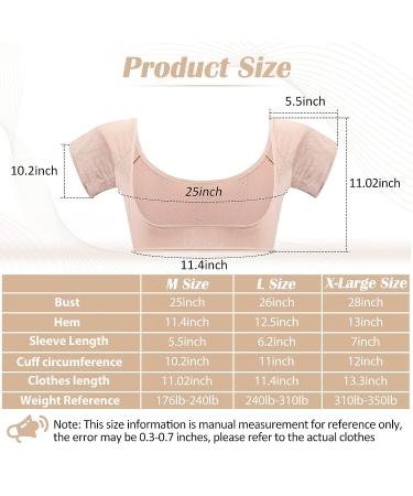 6 Pcs Breathable Underarm Sweat Vest Pads for Women - Medium White/Black/Nude - Buy Online on GoSupps.com