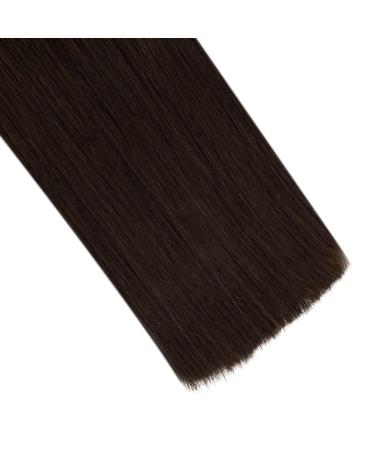 Runature 18 Inch Dark Brown Remy Real Hair Tape In Extensions - Virgin Human Hair - 45cm #2 - Buy Online on GoSupps.com