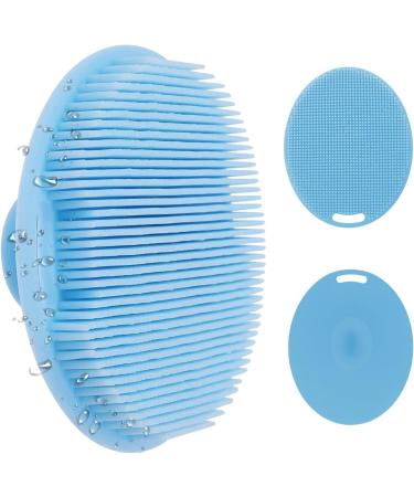 Facial Brush Multifunctional Silicone Face Scrubber Hand Scrubber Waterproof Facial Cleansing Brushes for Skin Cleansing for Deep Cleansing Virtcooy Blue - Buy Online on GoSupps.com