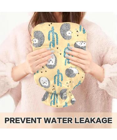 Naanle Cactus Hedgehog Heat Bottle | 2L Large Warm Water Bottle for Pain Relief | Hot & Cold Therapy | Ideal Bed & Hand Feet Warmer - Buy Online on GoSupps.com