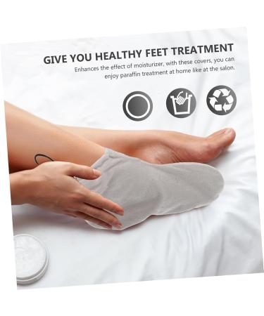 minkissy 6 Pairs Wax Therapy Warm Foot Cover Practical Foot Spa Foot Moisturizing Socks Feet Wax Bags Beauty Wax Warmer Foot Cover Feet Spa Socks Wax Bath Liners Foot Lotion Socks Plush - Buy Online on GoSupps.com