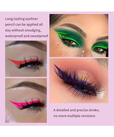 Waterproof Liquid Eyeliner Set - 6 Colors Long Lasting Waterline Eyeliner Set | Sweatproof Multi-Use Colored Eyeliner Pencil Waterproof Quick Dry Liner Easily to Create Any Look Frifer - Buy Online on GoSupps.com