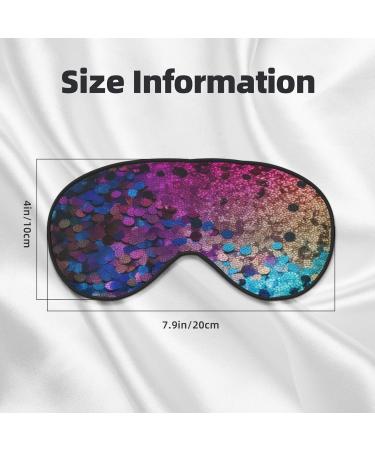 Buy Glitter Sequin Spot Printed Soft Eye Mask - Zero Eye Pressure Blackout Eye Mask for Travel | International Shipping - Buy Online on GoSupps.com