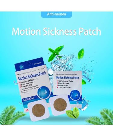 HITHSM Anti Nausea Patches - 16 Count - Natural Relief for Motion Sickness - Car, Sea, Air Travel - Buy Online on GoSupps.com