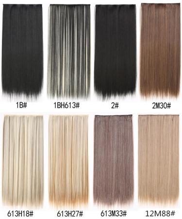 Hair Extensions Clip in Synthetic Hair Extensions 5 Clip In Hair Extensions Long Straight Hairstyle Hairpiece Black Brown Blonde 24inch Fake Hair for Women Hair Pieces(12M28) 24inches 12M28 - Buy Online on GoSupps.com
