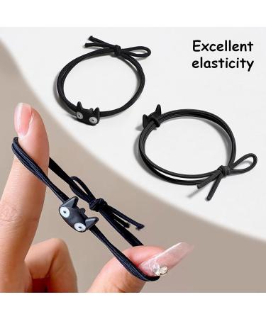 1 Large Bow Hair Clip 2 Black Hair Ties Bow Hair Accessories Black Hair Bow Hair Accessories For Women Black Hair Bows Bow Clips For Girls - Buy Online on GoSupps.com