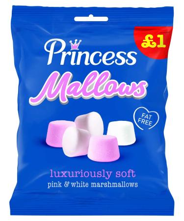 Barratts Sweets 12 Bags (Princess Mallows 12 x 150g)