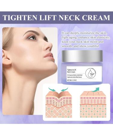 Tighten and Lift Neck Cream Neck Firming Cream-go Pure Tighten and Lift Neck Cream Neck Tightening Cream Anti Aging Smoothes Wrinkles Skin Tightening and Repair Decolletage Cream 50ml (1pc) - Buy Online on GoSupps.com