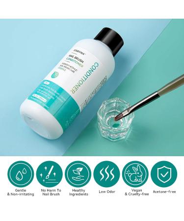 STARVINA 3-IN-1 Nail Brush Cleaner & Restorer 120ml - Perfect for Poly Gel, Dip Powder & Acrylic Brushes - Buy Online on GoSupps.com