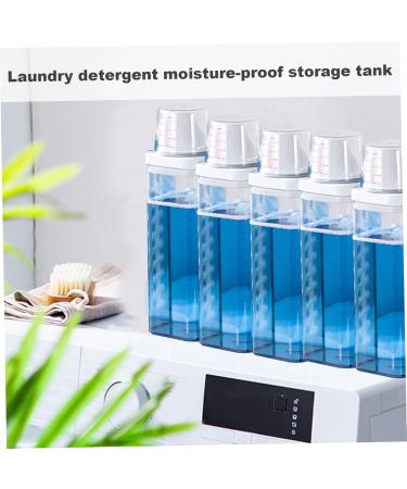 Washing Powder Storage 1900Ml Laundry Detergent Dispenser with Measuring Cup Moisture-Proof Reusable Empty Soap Detergent Box Container Laundry Detergent Storage - Buy Online on GoSupps.com