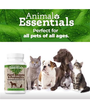 Animal Essentials Plant Enzyme & Probiotics for Dogs & Cats - 10.6 oz (300g) | Digestive Health - Buy Online on GoSupps.com
