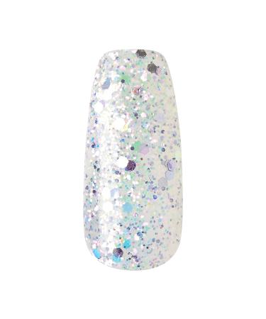 KISS Gel Fantasy Glue-On Nails - Long Lavender Glitter Coffin Shape | Premium Artificial Fingernails for Instant Glam - Buy Online on GoSupps.com