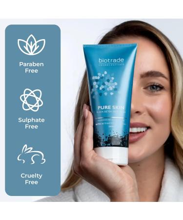 biotrade Pure Skin Black Detox Facial Wash Gel - Buy Online on GoSupps.com