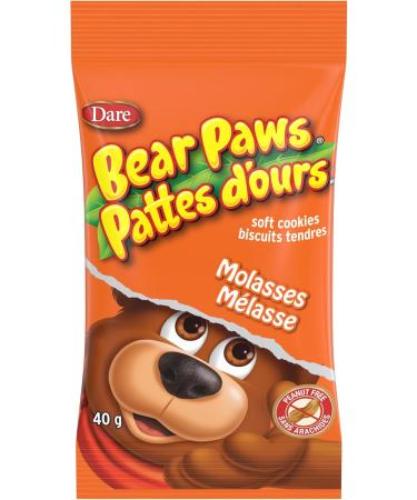 Bear Paws Molasses Cookies - Soft Cookie Snack Packs School Snacks Made With Real Molasses Peanut Free Family Pack 480g 12 Pouches Molasses 480g (12 Pouches) - Buy Online on GoSupps.com