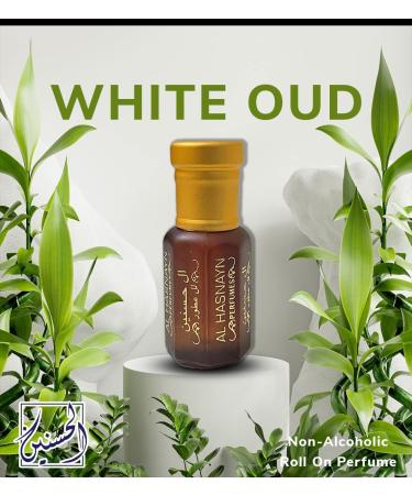 White Oud Cologne Perfume Roll-On | Alcohol Free Essential Oil | Long Lasting 6ml | Limited Edition Oud Fragrance for Men & Women | Perfect Gift - Buy Online on GoSupps.com
