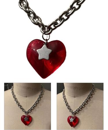 Oralgo Heart Motif Necklace - Stylish Collarbone Chain for Women & Girls | Perfect for Weddings Parties & Birthdays - Buy Online on GoSupps.com
