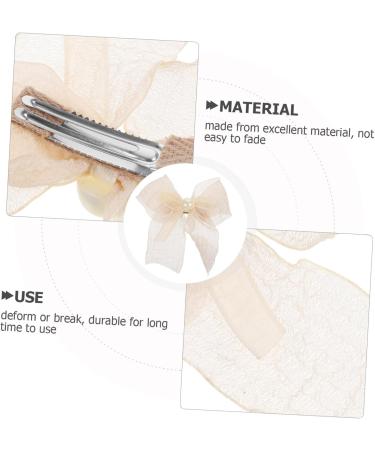 DOITOOL Bow Flower Mesh Lace Hairpin Hair Accessories Girls Hair Bows Girls Bows for Hair Girls Barrettes for Hair Lightweight Hair Clip Ribbon Hair Bows French Toddler Headgear Metal - Buy Online on GoSupps.com