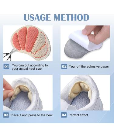 6 Premium Heel Cushions - Protective Shoe Inserts for Men & Women - Brown Heel Pillows & Boot Fillers - Buy Online on GoSupps.com