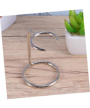 POPETPOP 2pcs Stainless Steel Toothbrush Holder & Oil Cup Man Storage Rack | International Shipping Available - Buy Online on GoSupps.com