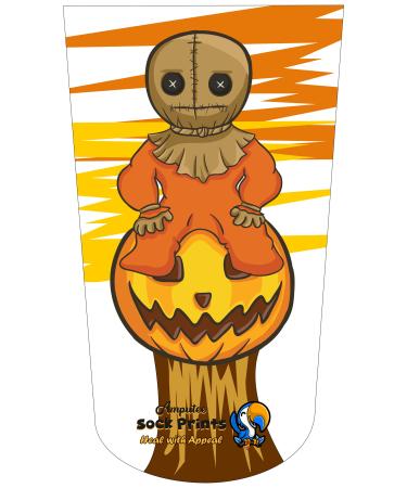 Heal with Appeal Amputee stump sock Cute Child Scarecrow sits on Pumpkin V2 3Ply stump sock