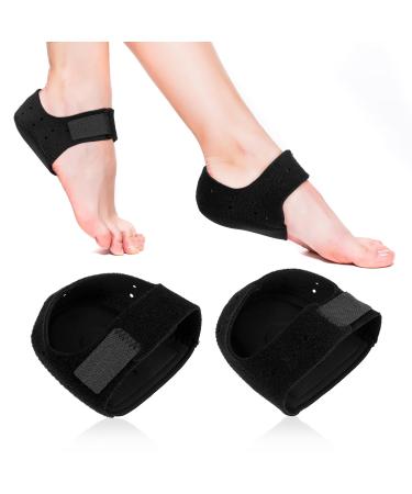 Heel Cushions for Heel Pain Relief Heel Protectors Heel Spur Relief Products Heel Cup Cure for Plantar Fasciitis Heel Supports for Heel Pain Relief (1 Pair - Large)