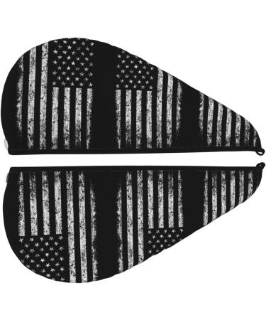 American Camouflage Coral Velvet Dry Hair Cap | Quick-Dry Hair Towel Wrap for Travel & Home - Perfect for Men & Women - Buy Online on GoSupps.com