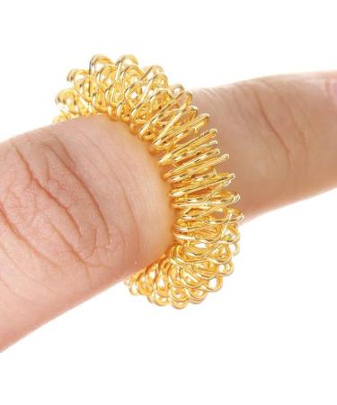 Daroplo 40 Pieces Spiky Sensory Finger Rings - Stress Relief & Acupressure Massage Device for Relaxation | International Shipping Available - Buy Online on GoSupps.com