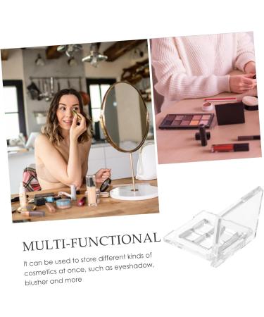 FOMIYES 2 Sets Eyeshadow Eye Shadow Lipstick Cases Empty Makeup Pallet Holiday Necessities Square - Buy Online on GoSupps.com