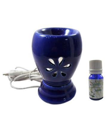 India Meets India Thanksgiving Handicraft Ceramic Essential Oil Diffuser and 10ml Sandal Wood Essential Oil Aroma Diffuser Aromatherapy Diffusers Best Gifting Made by Awarded Indian Artisan