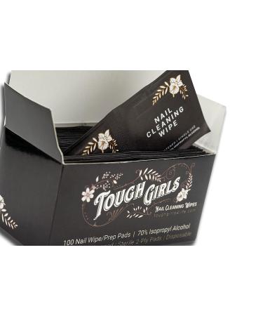 Tough Girls Nail Prep Pads | 70% Alcohol | Individually Wrapped 2-Ply Sterile Pads (100 qty) - Buy Online on GoSupps.com