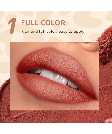 Velvet Matte Liquid Lipstick - Long-Lasting Waterproof Formula | Non-Stick Cup Lip Gloss (Nude.01) - Shop Internationally - Buy Online on GoSupps.com