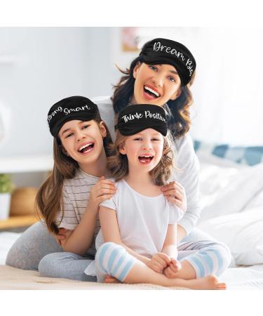 Inspirational Silk Eye Masks - 8 Pcs Set for Women and Men | Adjustable Strap, Blackout Eyeshade for Sleeping | Soft Blindfold - Buy Online on GoSupps.com