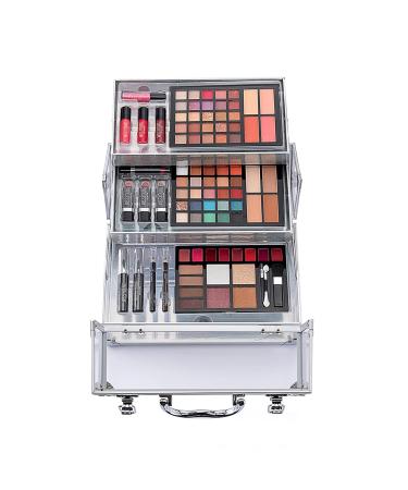 All-in-One 74 Colors Makeup Kit | Complete Cosmetic Palette with Eyeshadows Brushes Lip Gloss Blush & More for Women & Girls - Buy Online on GoSupps.com