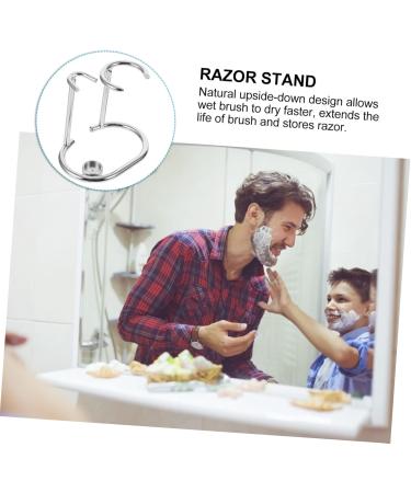 Angoily Steel Shaver Holder Set - Premium Men's Shaving Rack & Organizer for Perfect Shaving Experience - Buy Online on GoSupps.com
