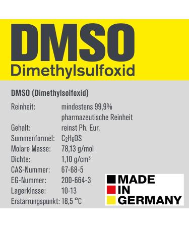 Buy Aviolaforte DMSO | 99.9% Pharmaceutical Purity Dimethylsulfoxide | German Braunglas Bottle | 100ml 250ml & 500ml Options - Buy Online on GoSupps.com