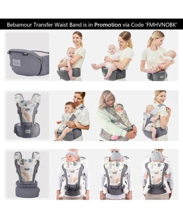 Bebear Baby Carrier - Ergonomic 6 in 1 Backpack for 0-36 Months | 3D Air Mesh Safety Approved Newborn to Toddlers (Purple) - Buy Online on GoSupps.com
